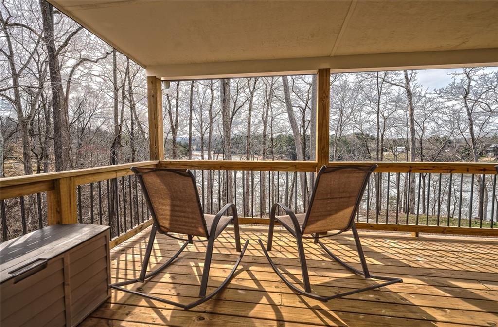 3339 Cove Overlook Road Gainesville, GA 30501 - Photo 61 of 67 a view of a chairs on wooden deck