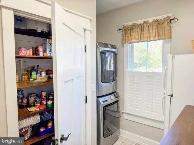 a view of swimming pool from a window