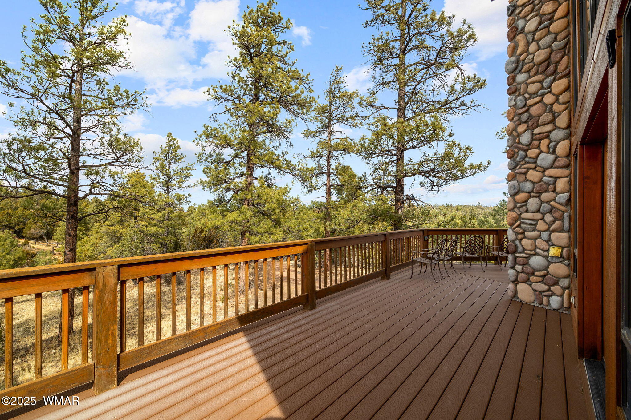 2851 Rockledge Road Heber, AZ 85928 - Photo 8 of 47 a view of balcony with wooden floor and fence