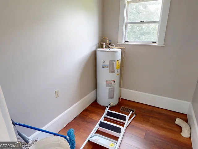 a room with storage and utility