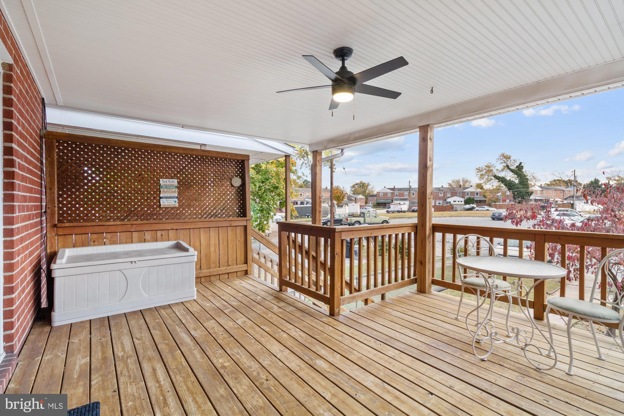 7909 Gray Haven Road Dundalk, MD 21222 - Photo 19 of 43 Large Covered Rear Deck