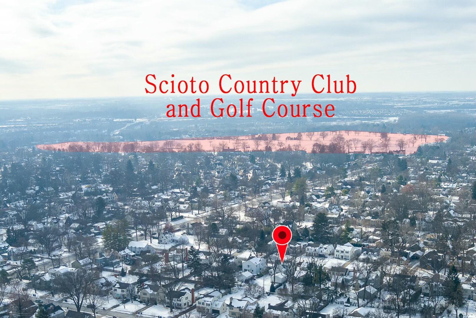 2570 Berwyn Road Columbus, OH 43221 - Photo 54 of 54 Aerial View distance to Scioto CC