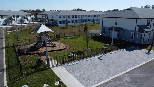 a view of a terrace with sitting area