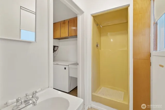 a view of a street with fire pit