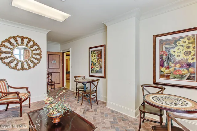 a picture of outdoor space with seating area