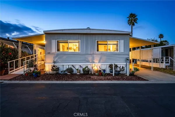 a view of a house with a patio
