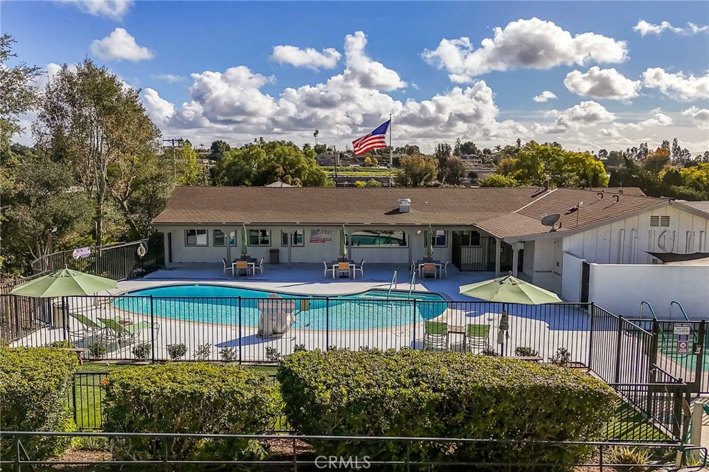 1120 East Mission Road, Unit 79 Fallbrook, CA 92028 - Photo 37 of 43 an aerial view of a house with a garden