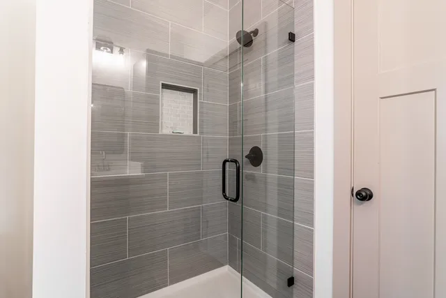 a view of cabinets with wooden floor
