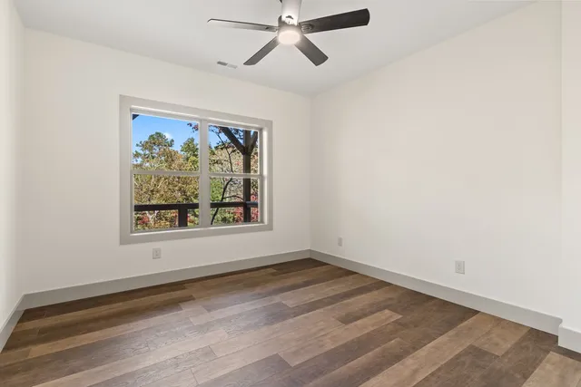 a view of small space with racks on the wall