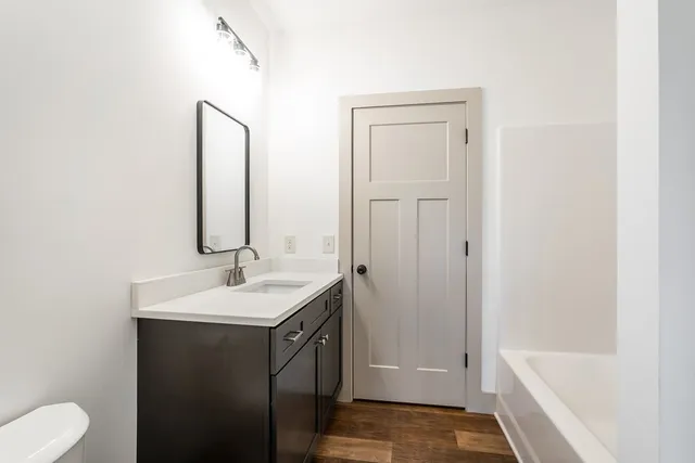 a close view of closet