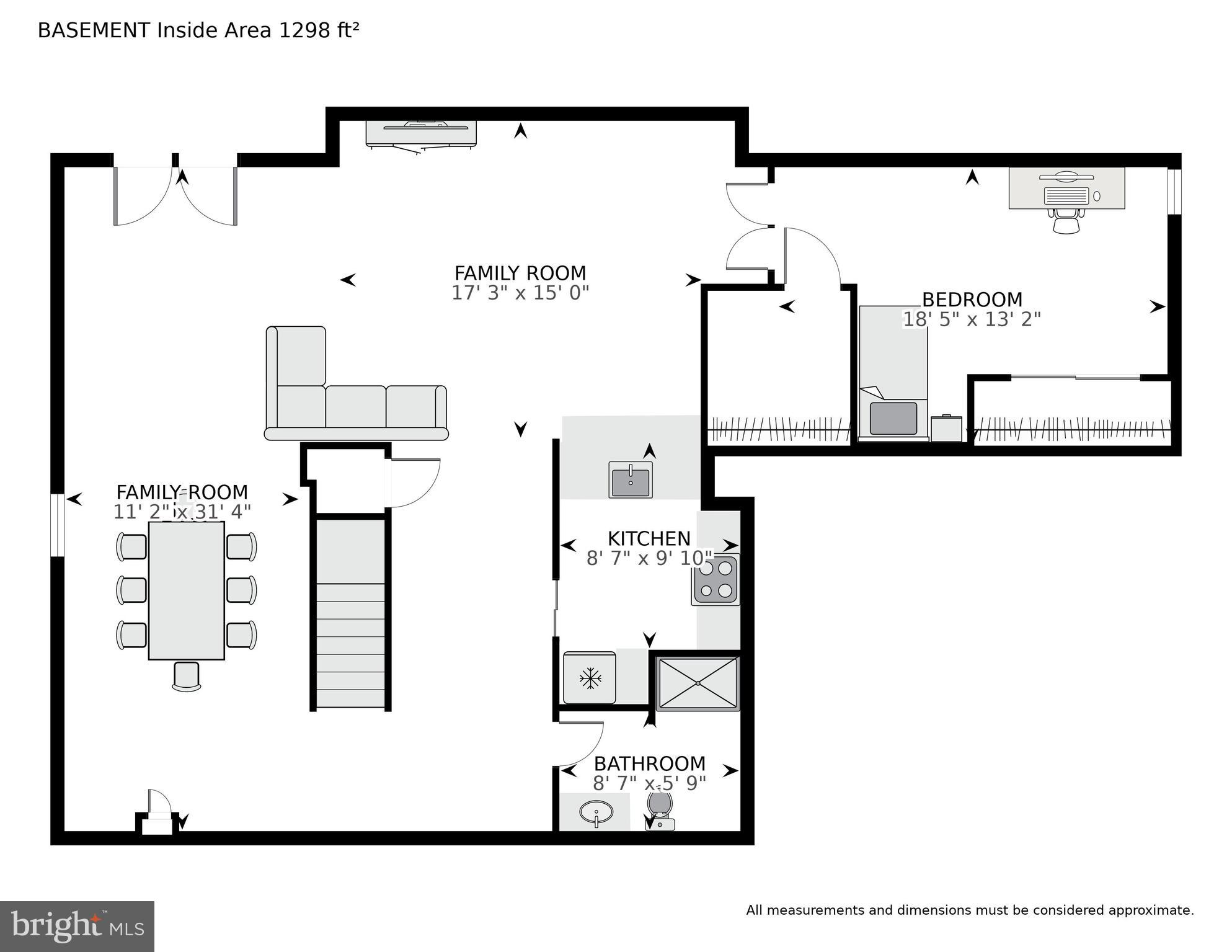 18461 Crownsgate Circle Germantown, MD 20874 - Photo 40 of 43 Lower Level with Kitchen and Full Bath