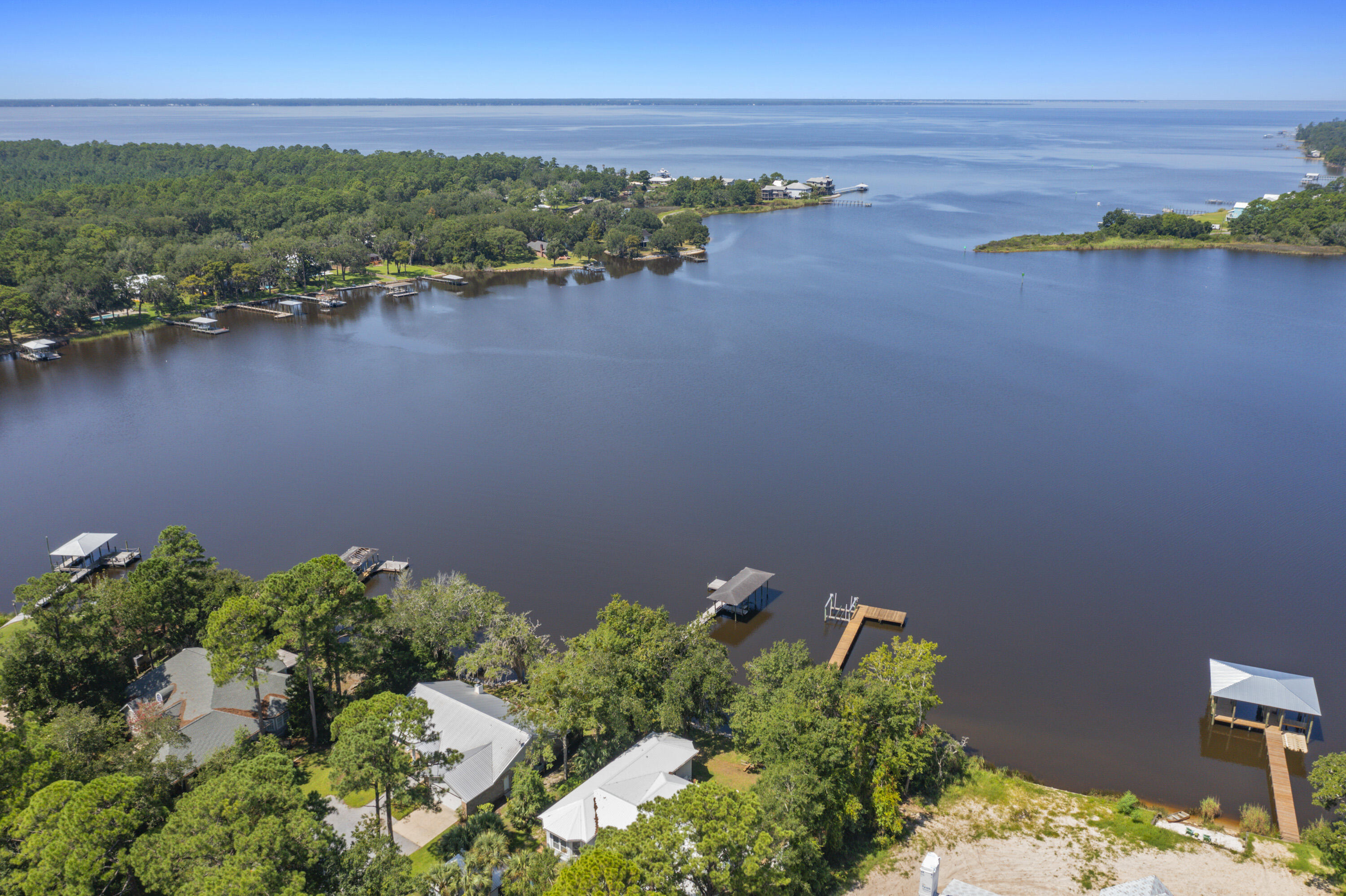 94 George Ellis Point Road Freeport, FL 32439 - Photo 55 of 63 an aerial view of a houses with ocean view