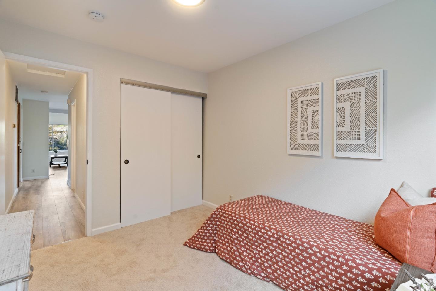 818 Coyote Road San Jose, CA 95111 - Photo 20 of 39 a bedroom with a bed and a painting on the wall