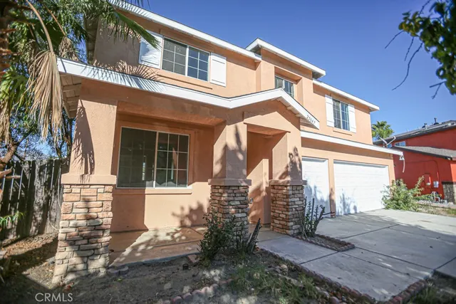 a front view of a house