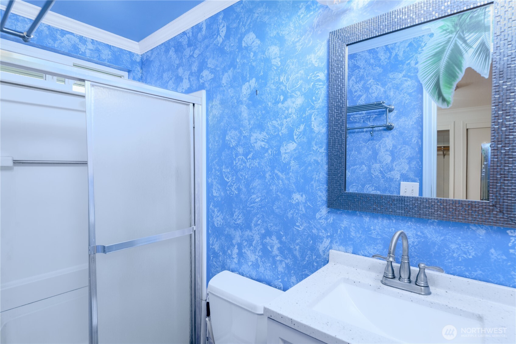 4109 South Reddick Road Port Angeles, WA 98363 - Photo 14 of 38 a bathroom with a sink and a mirror