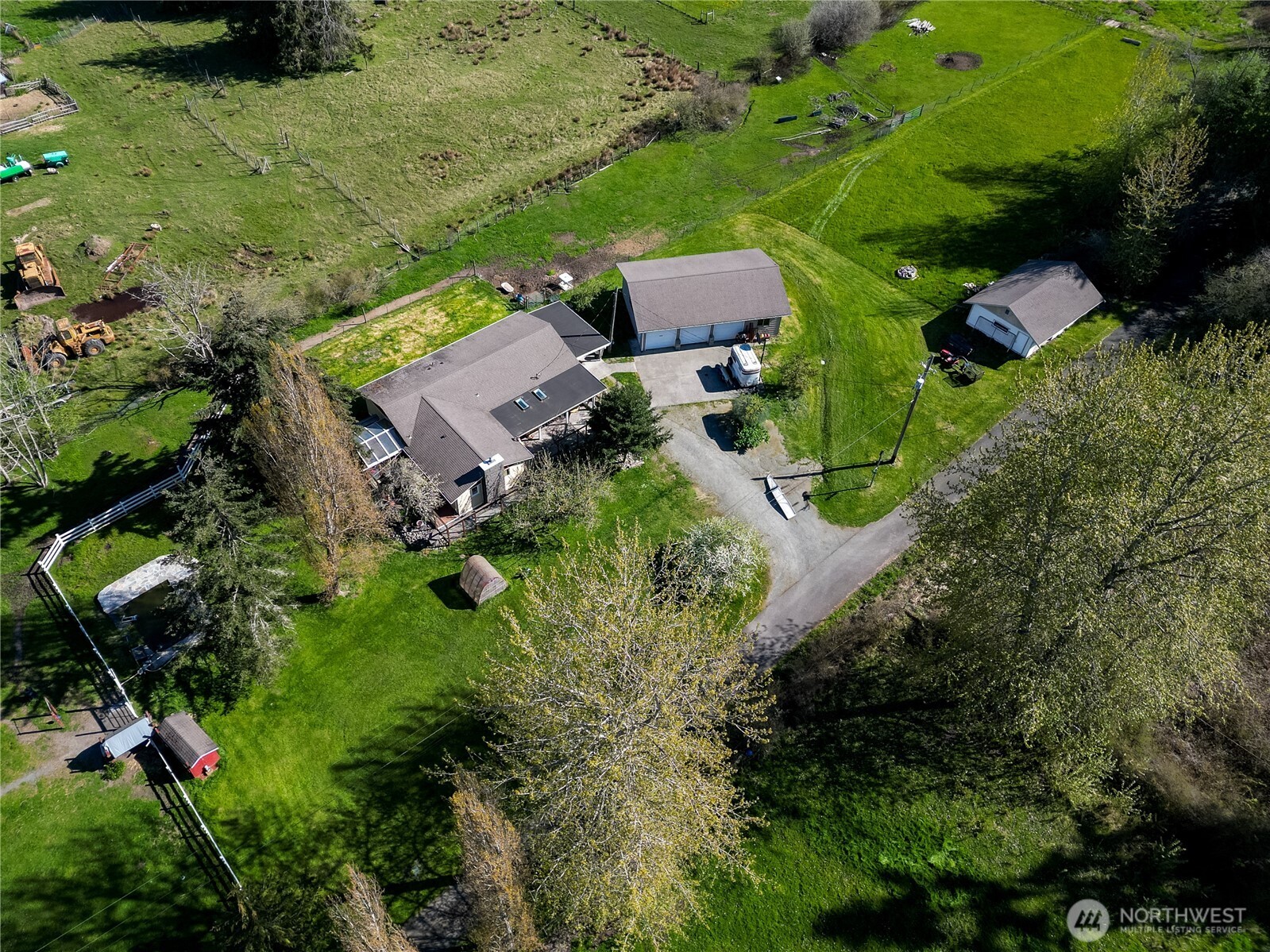 4109 South Reddick Road Port Angeles, WA 98363 - Photo 2 of 38 an aerial view of residential house with outdoor space