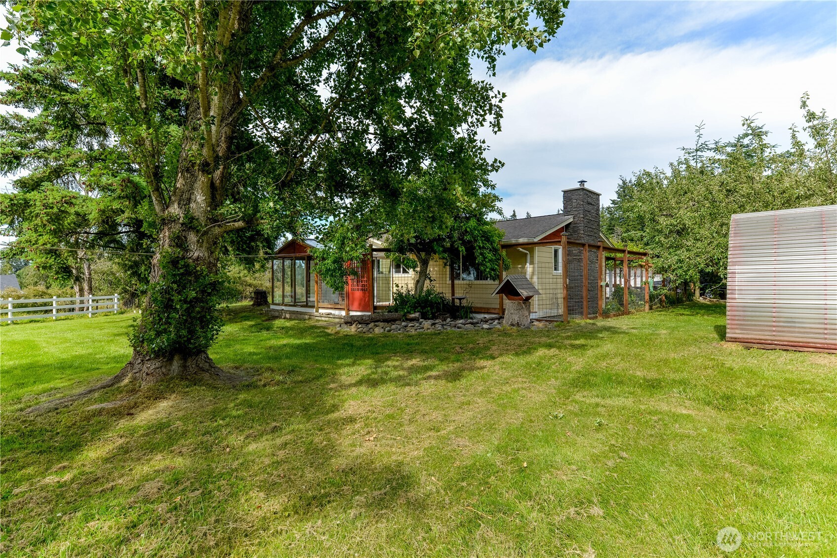 4109 South Reddick Road Port Angeles, WA 98363 - Photo 34 of 38 a view of backyard of house with green space