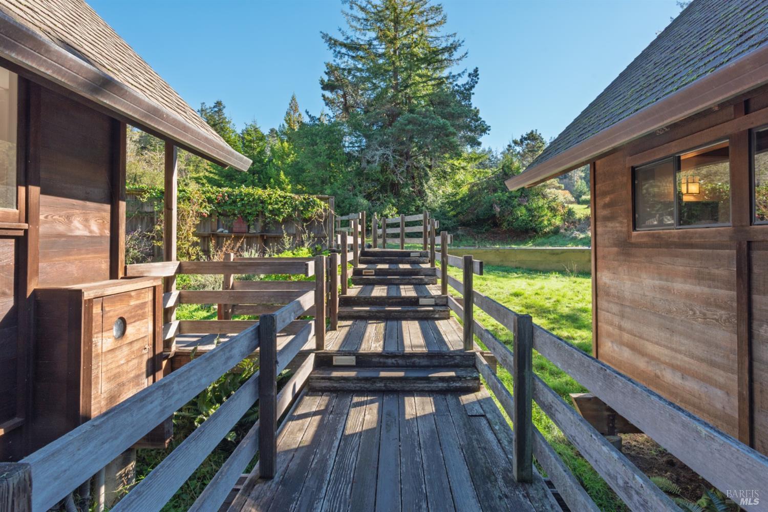 35402 Fly Cloud Road The Sea Ranch, CA 95497 - Photo 13 of 46 Entry walkway looking towards the driveway...
