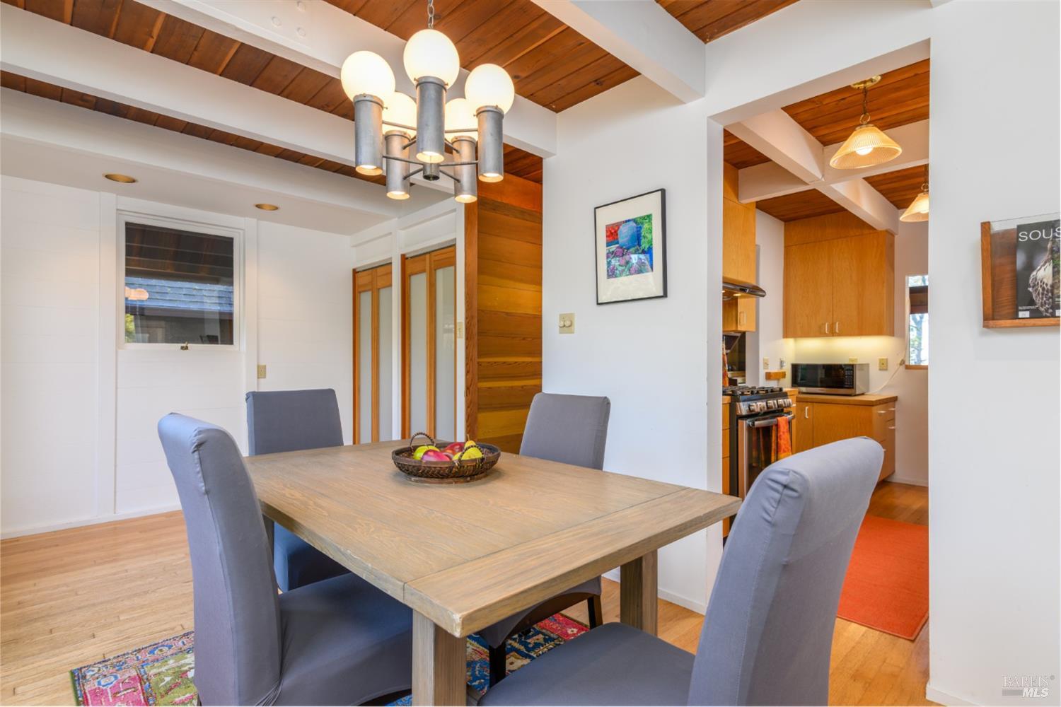 35402 Fly Cloud Road The Sea Ranch, CA 95497 - Photo 25 of 46 Dining area with wood floors and ceilings... a light and bright space!