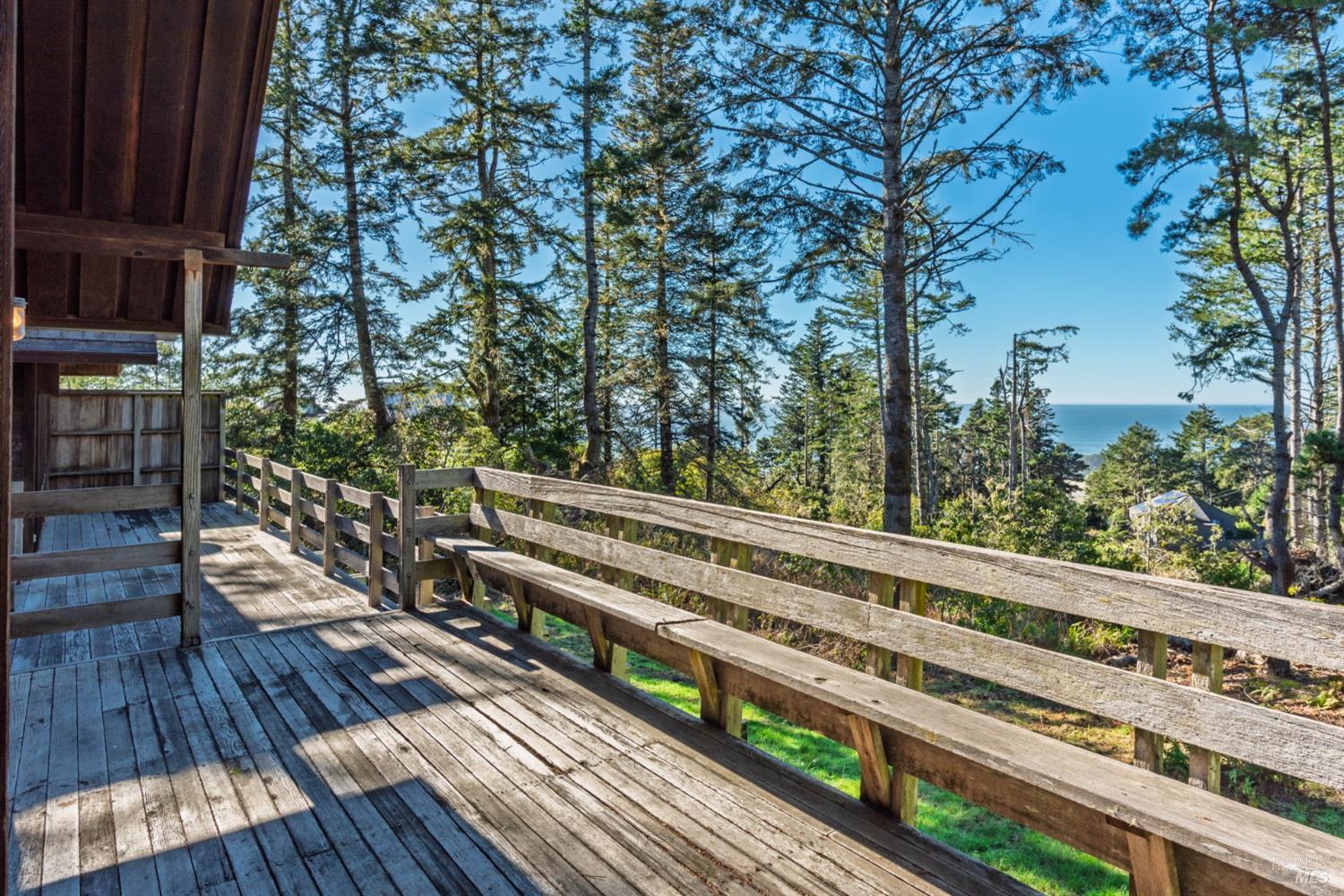 35402 Fly Cloud Road The Sea Ranch, CA 95497 - Photo 3 of 46 West-side ocean view deck!.. with built-in seating...