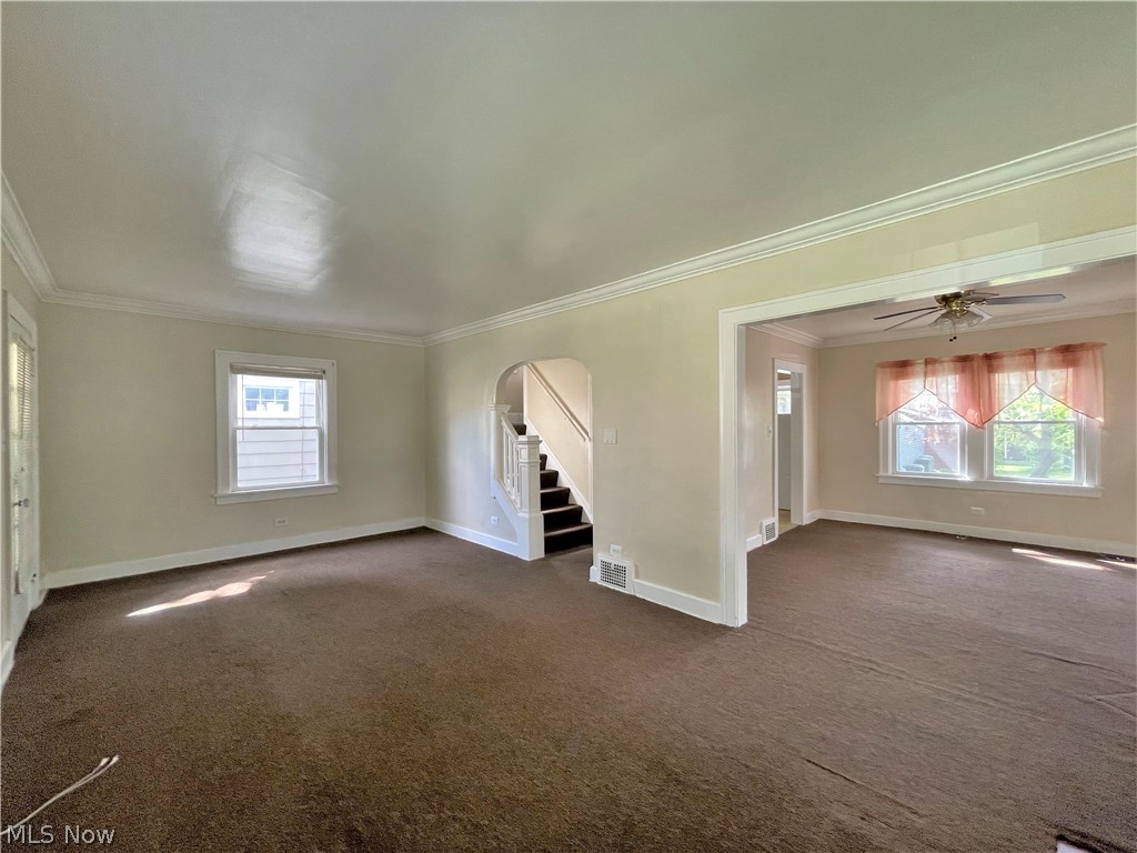2104 Rossmoor Road Cleveland Heights, OH 44118 - Photo 11 of 35 View of Living Room to Dining Room.