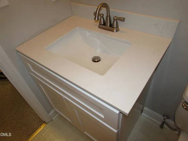 a close view of sink