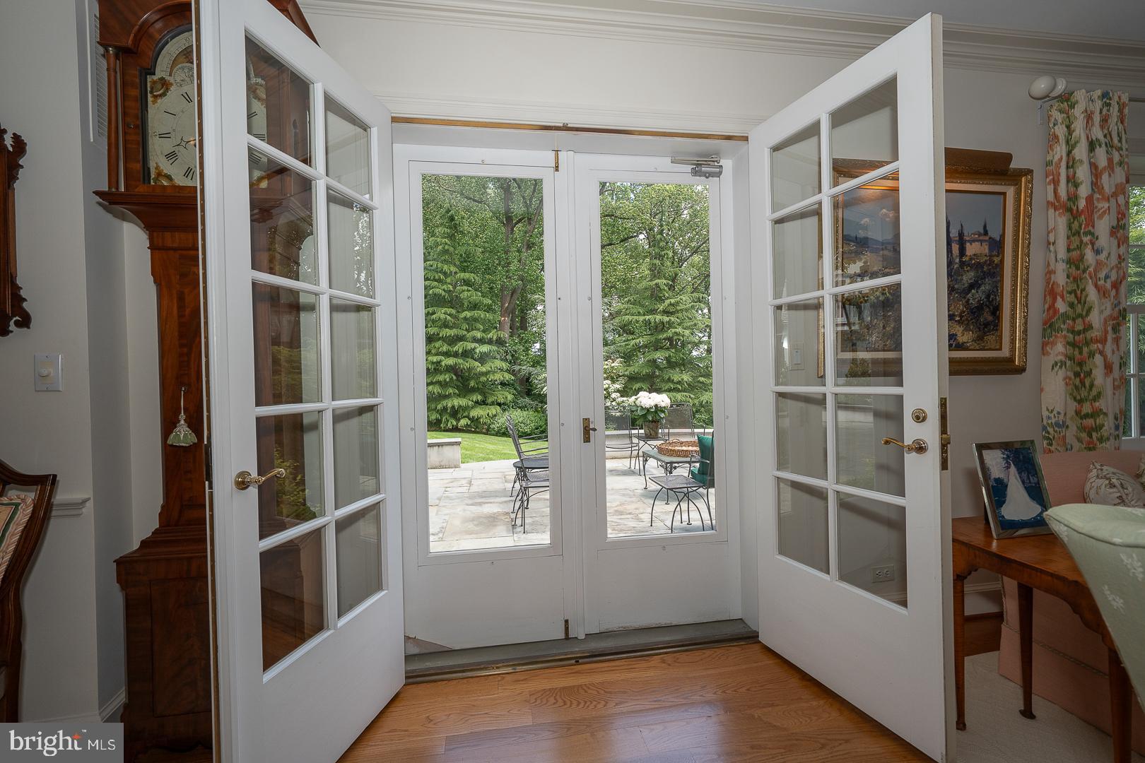 1109 Brynlawn Road Villanova, PA 19085 - Photo 38 of 93 Living room double doors to patio