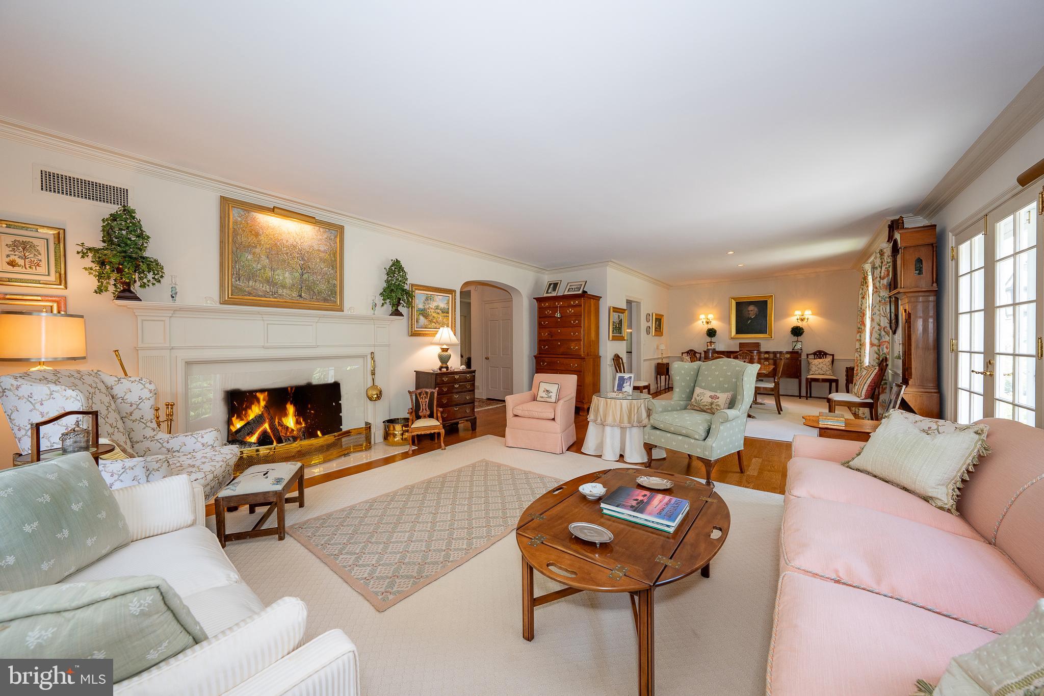 1109 Brynlawn Road Villanova, PA 19085 - Photo 40 of 93 Wood burning fireplace in living room!