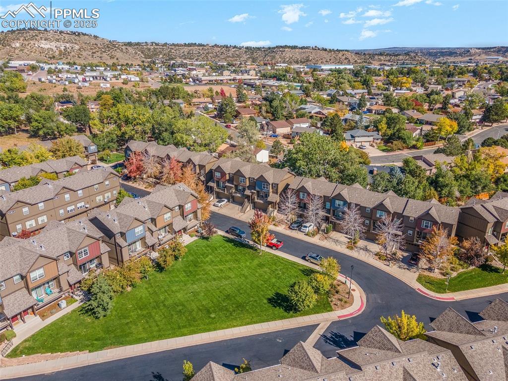 4073 Flash Point Colorado Springs, CO 80907 - Photo 2 of 20 an aerial view of a residential houses with outdoor space and street view
