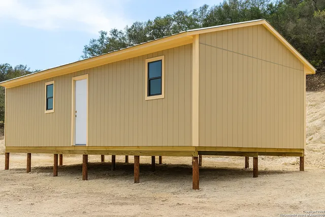 a backyard of a house