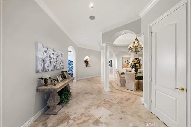 a view of a kitchen and dining room