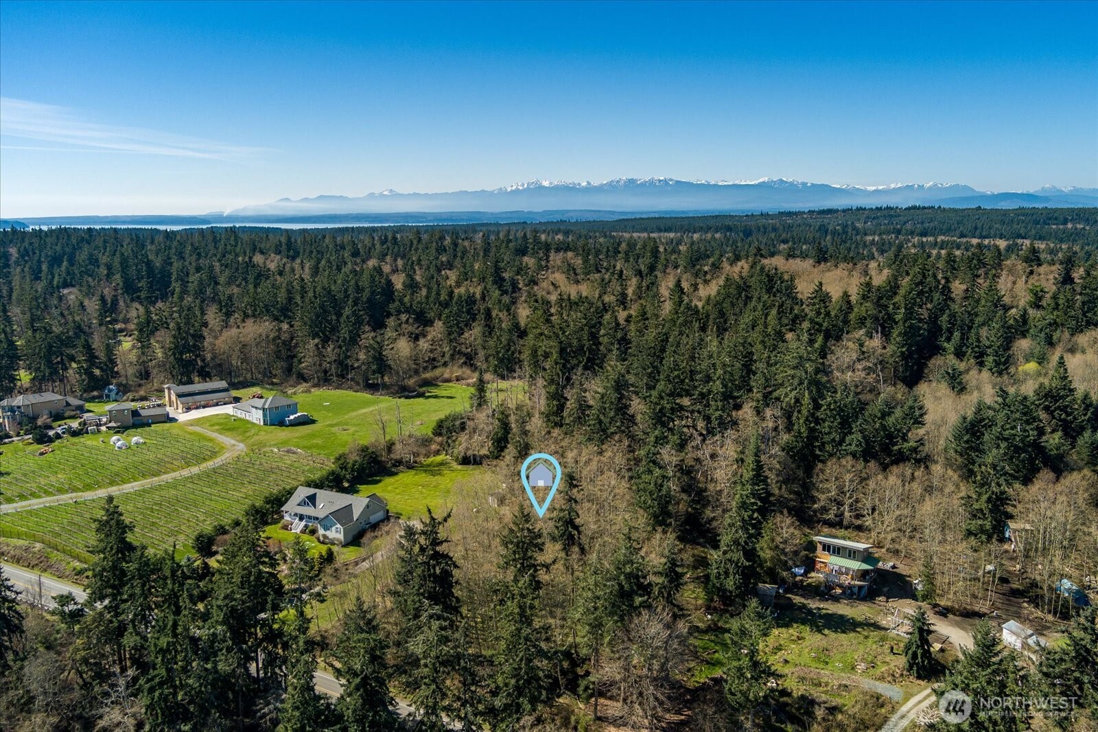 0 South Honeymoon Bay Road Greenbank, WA 98253 - Photo 8 of 12 a view of a city with lush green forest