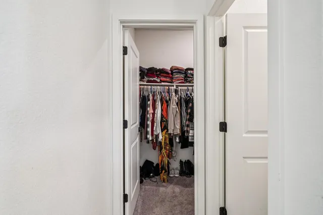 a view of a walk in closet