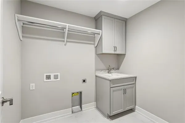 a room with storage and utility