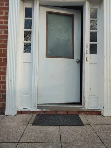 a view of a door