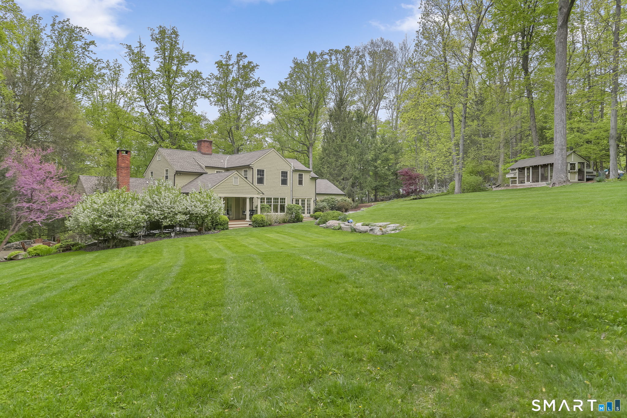 23 Old Stage Coach Road Weston, CT 06883 - Photo 30 of 37 Spacious backyard