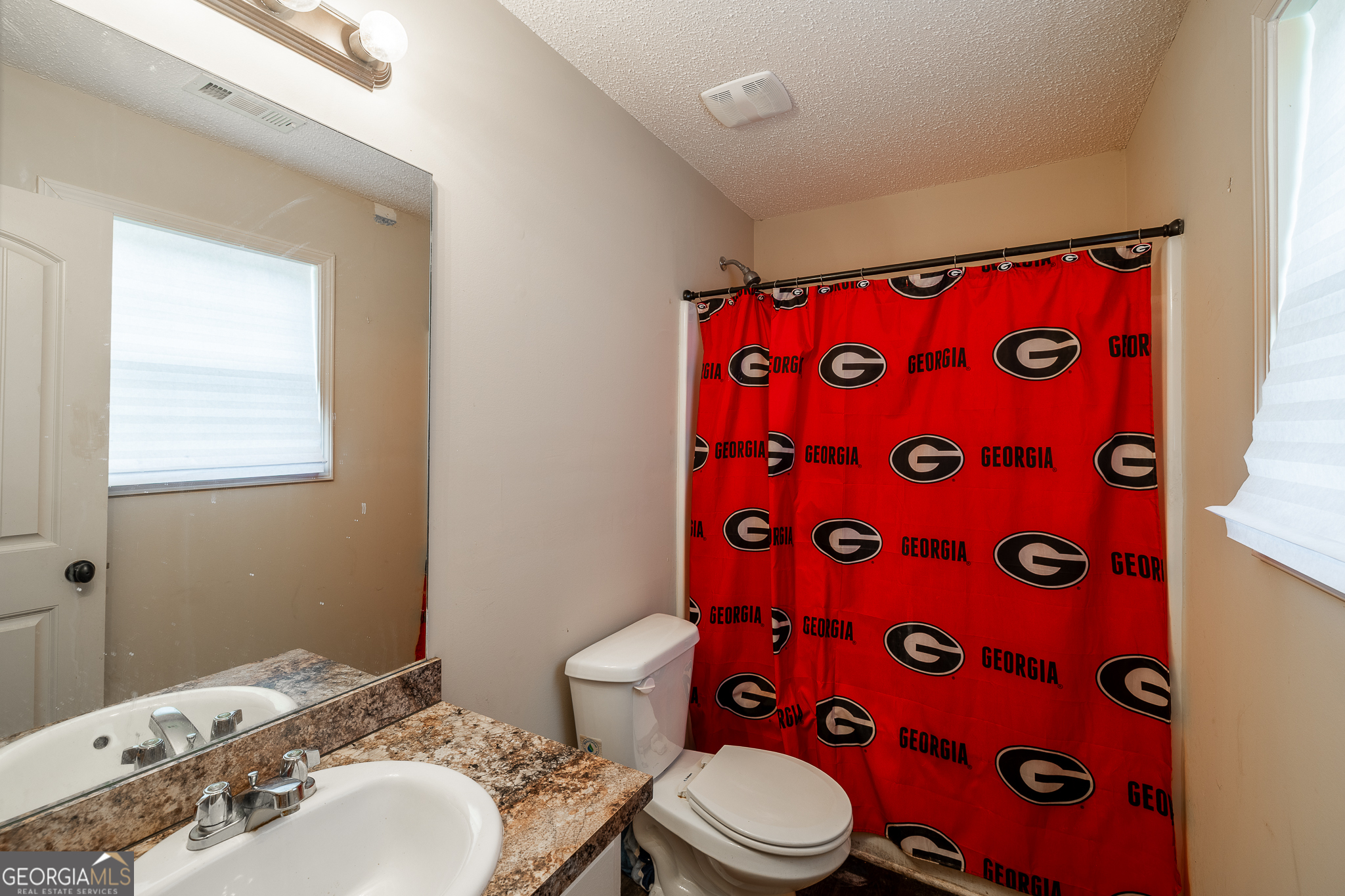 105 Stonebrooke Drive Colbert, GA 30628 - Photo 19 of 26 a bathroom with a toilet a sink and mirror