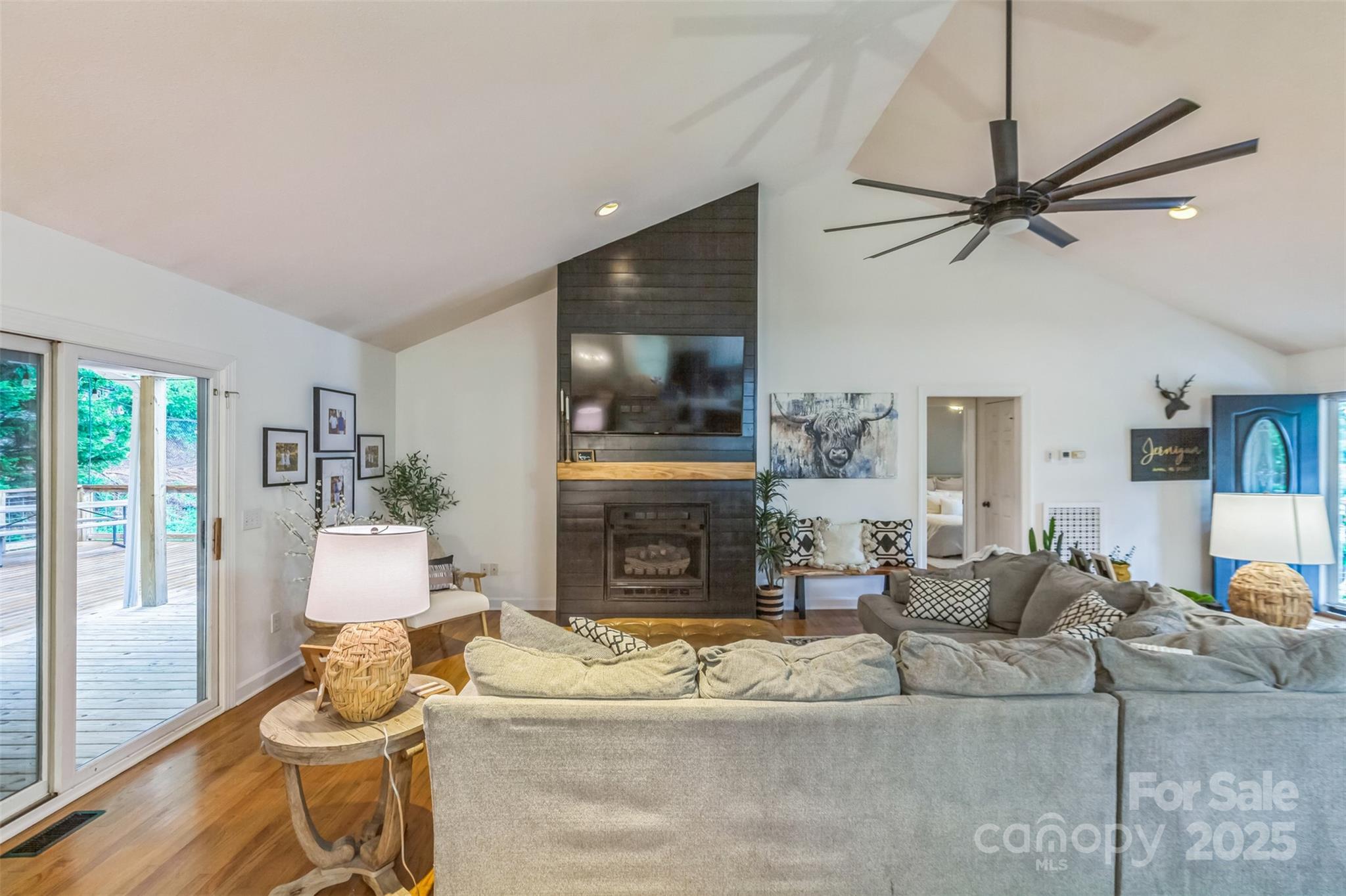 150 Marys Lane Rutherfordton, NC 28139 - Photo 4 of 35 a living room with furniture and a fireplace
