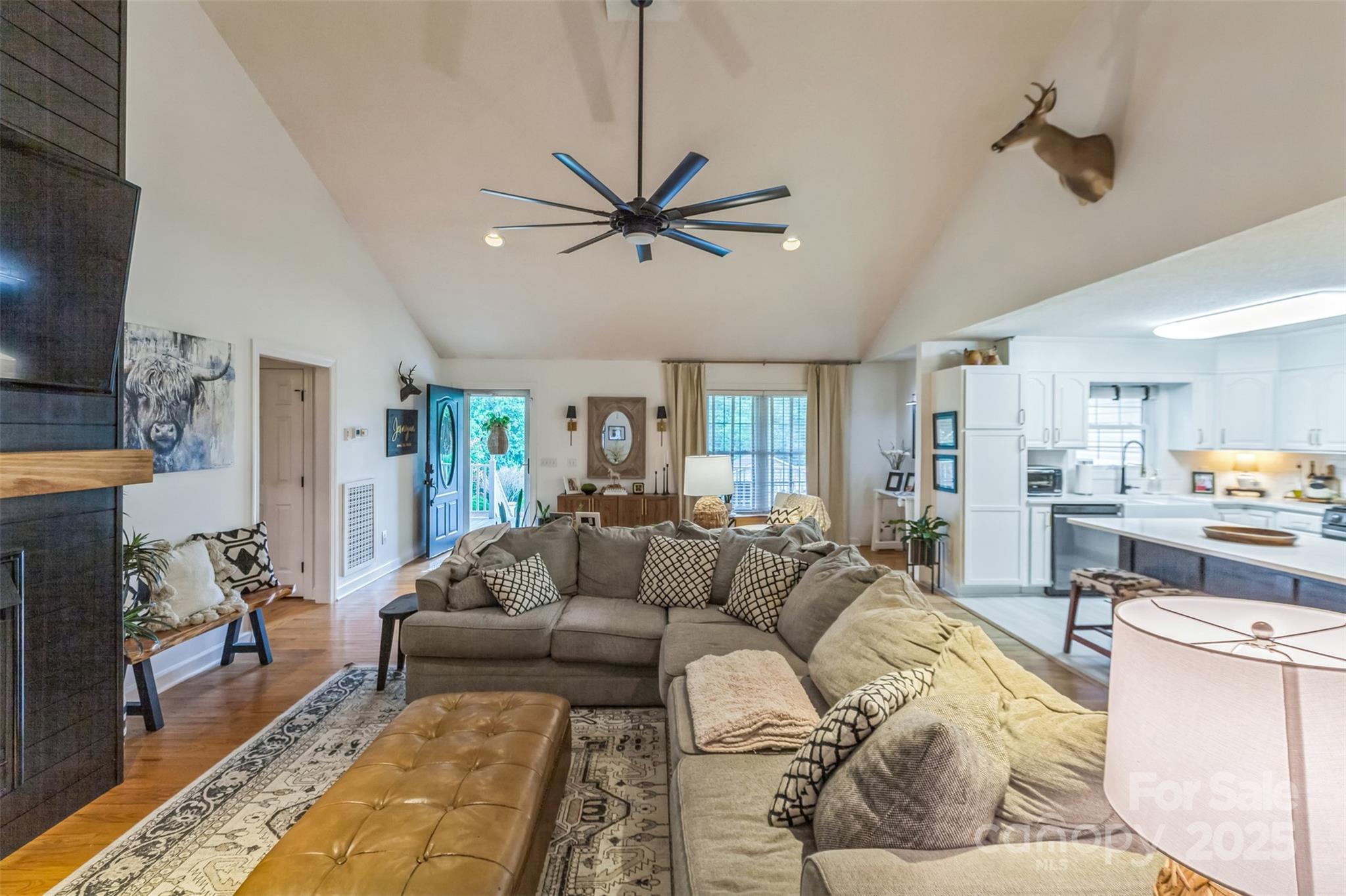 150 Marys Lane Rutherfordton, NC 28139 - Photo 6 of 35 a living room with furniture and a fireplace