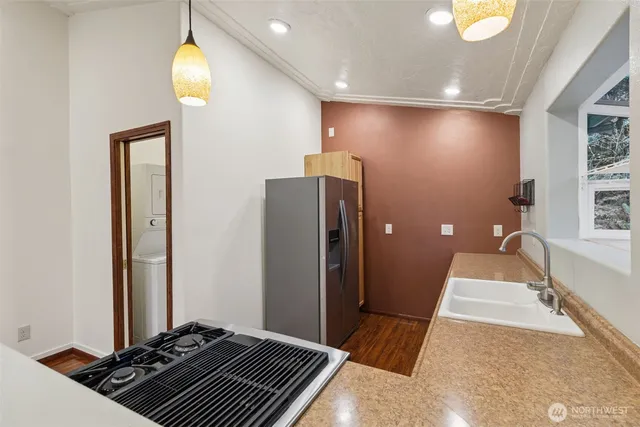 a very nice looking room with a large window