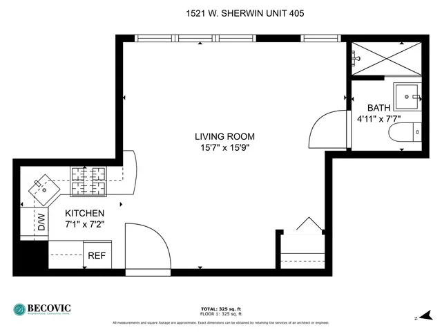 a view of a building with sitting area