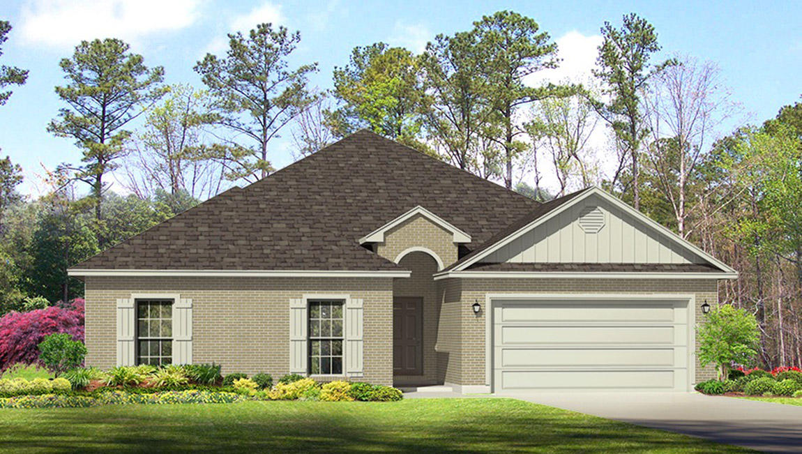 102 Bryant Road Santa Rosa Beach, FL 32459 - Photo 1 of 34 a front view of a house with a yard and garage