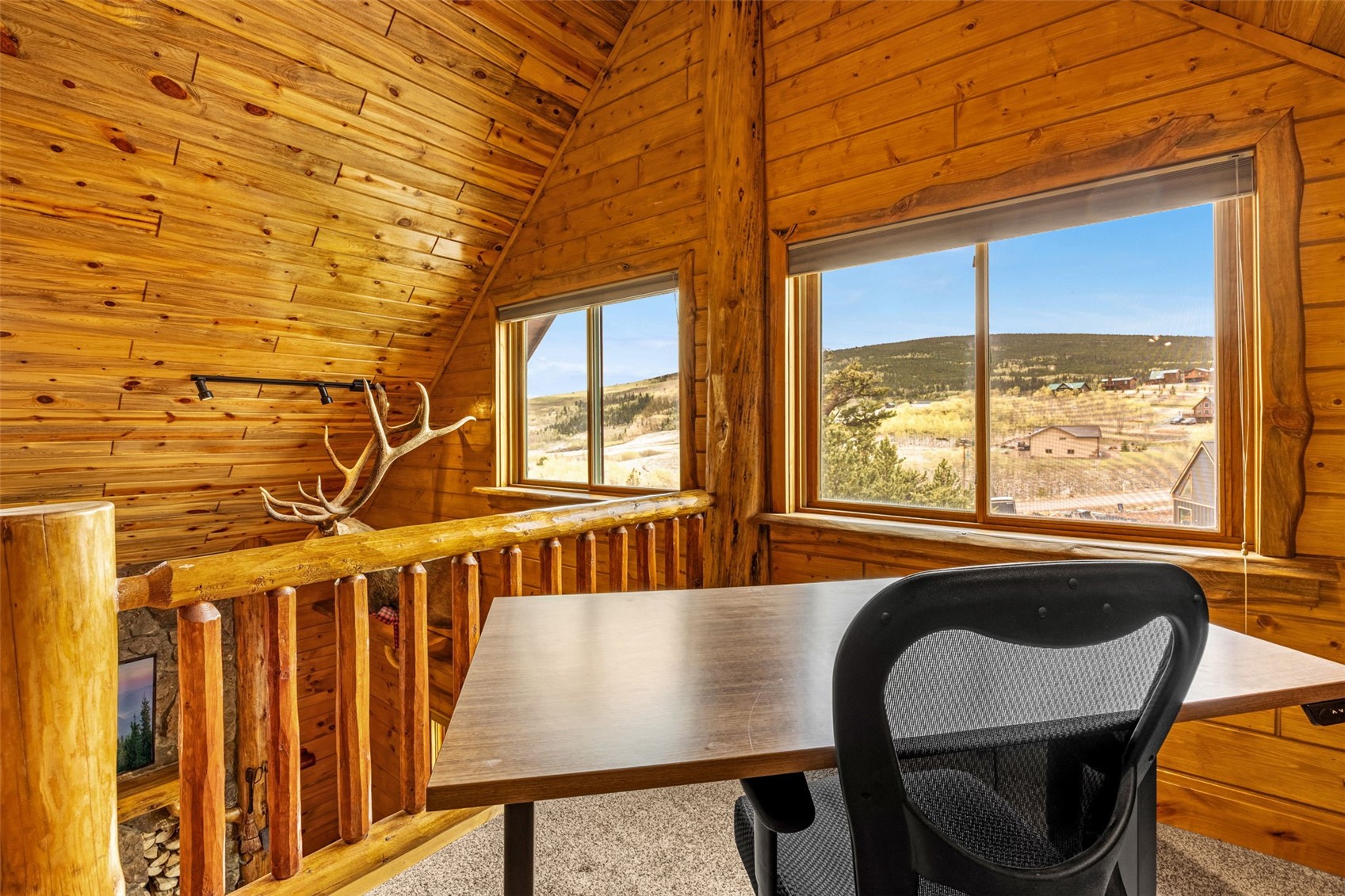 3418 High Creek Road Fairplay, CO 80440 - Photo 18 of 42 a view of a dining room with furniture and window