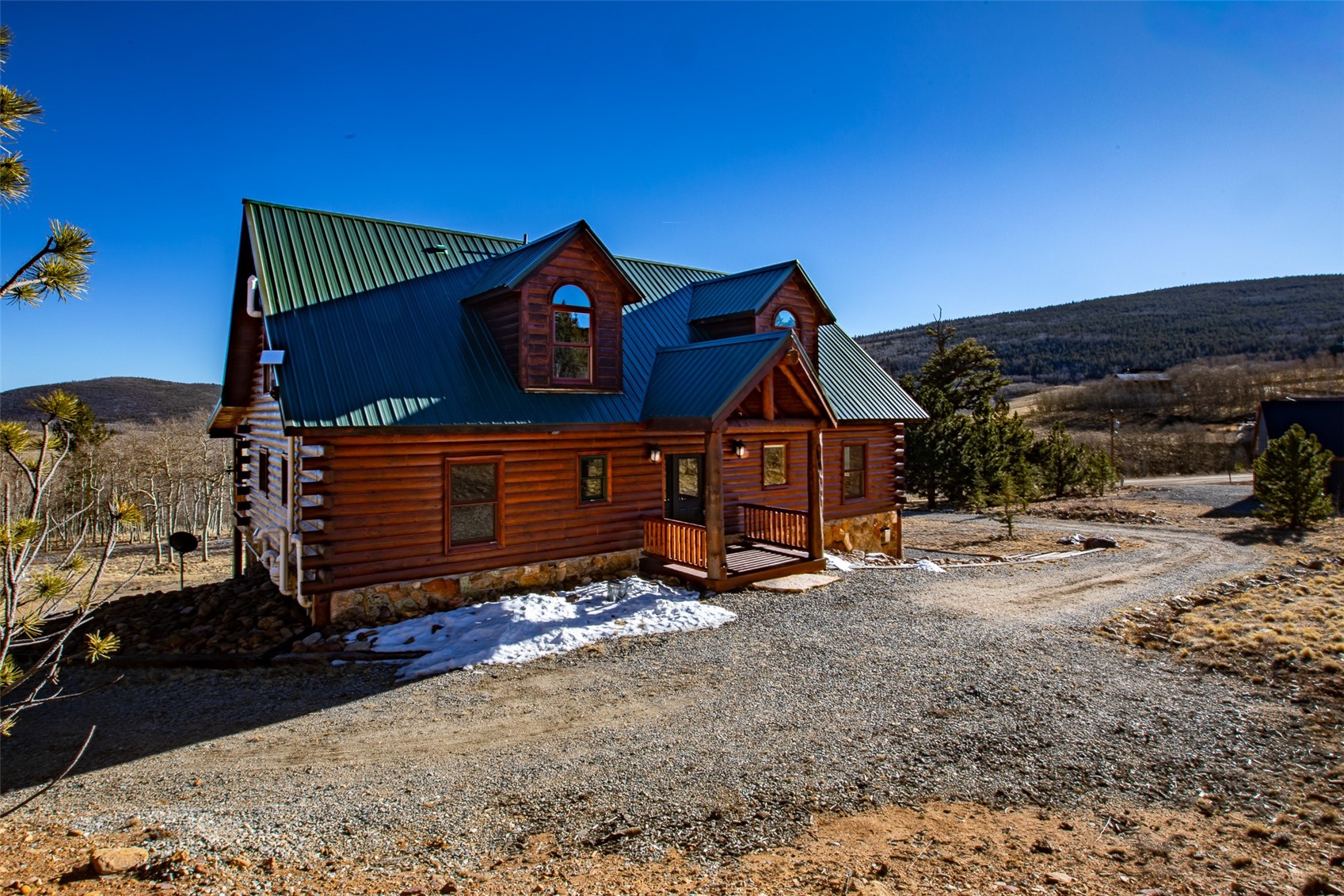 3418 High Creek Road Fairplay, CO 80440 - Photo 37 of 42 a view of a house with a yard