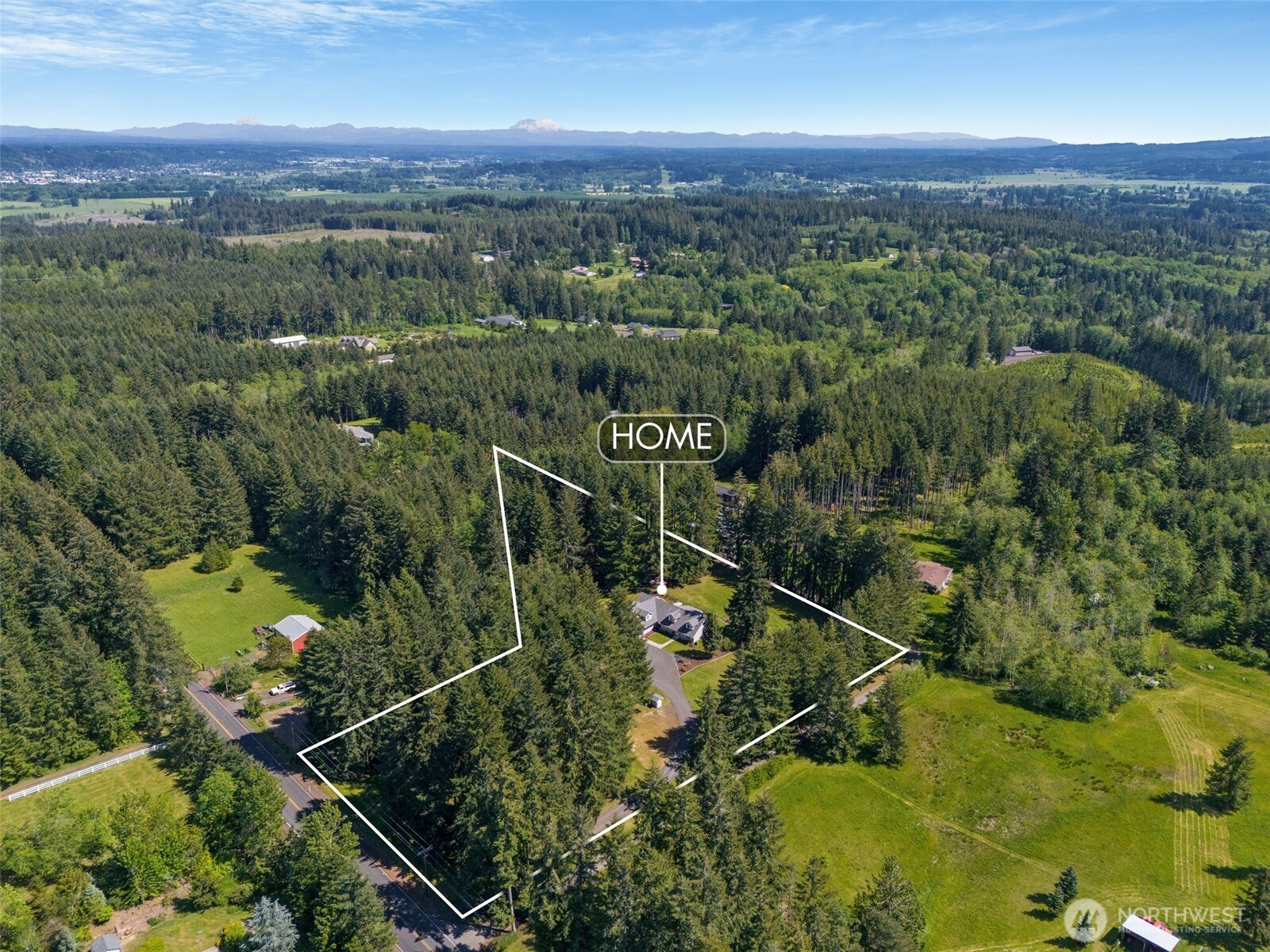 629 Brockway Road Chehalis, WA 98532 - Photo 3 of 40 an aerial view of a house with a yard