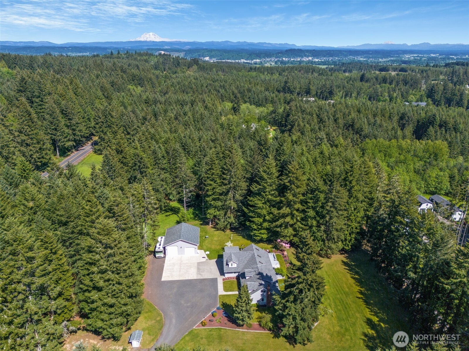 629 Brockway Road Chehalis, WA 98532 - Photo 4 of 40 an aerial view of a house with a yard