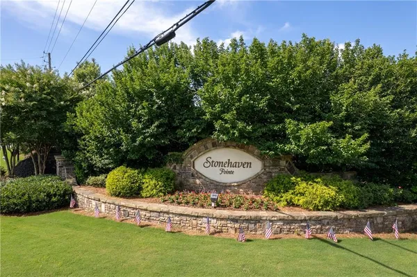 an aerial view of a wooden house