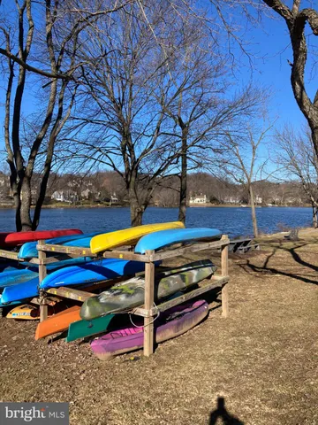 a view of a yard from a balcony