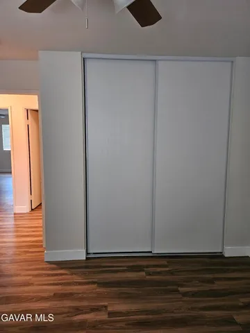 a view of wooden door