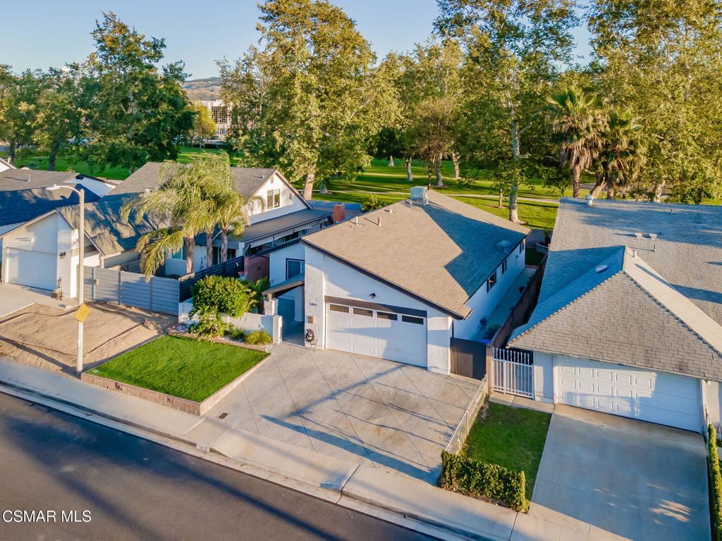 1816 Hillary Court Simi Valley, CA 93065 - Photo 55 of 58 an aerial view of a house with swimming pool and patio